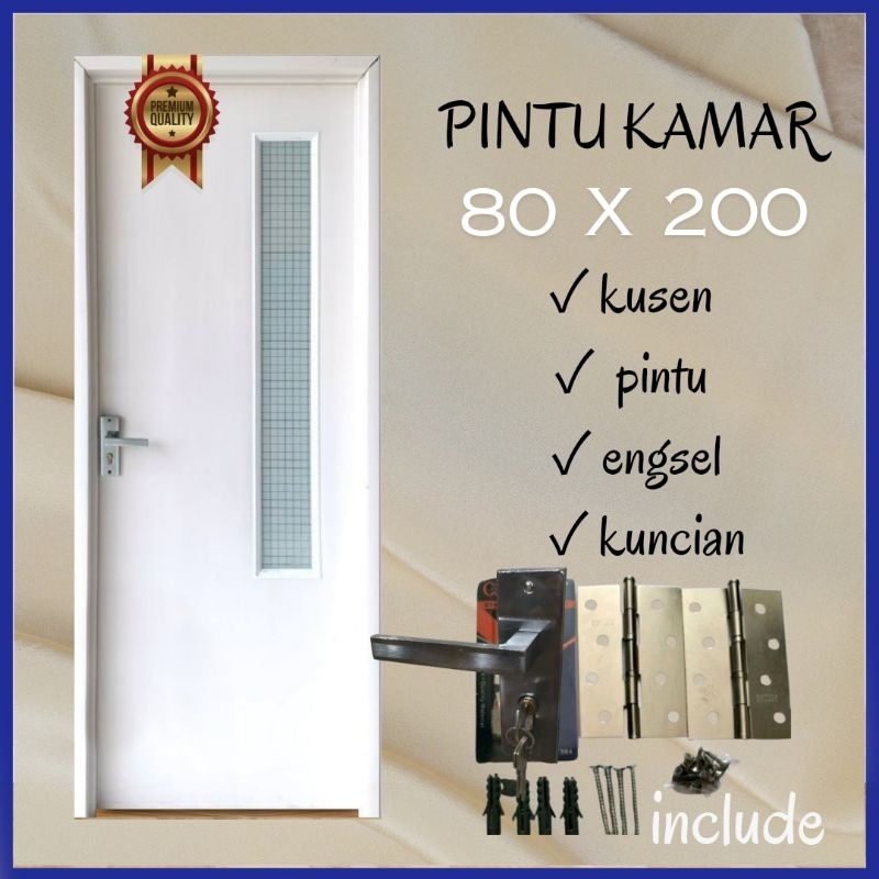 Pintu Kamar PVC Tebal 80 x 200 cm Premium Quality