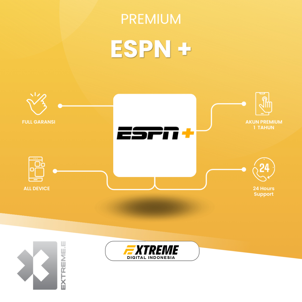 Jual ESPN+ Plus Premium 1 Tahun Full Garansi (Toko Buka 24 Jam Proses