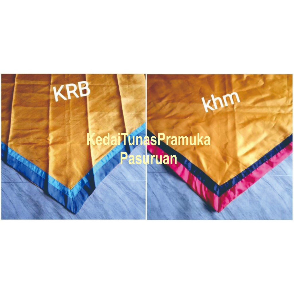 Jual Scarf 3 Warna Scraf Slayer Sleyer Pramuka Outbond Kuning | Shopee ...