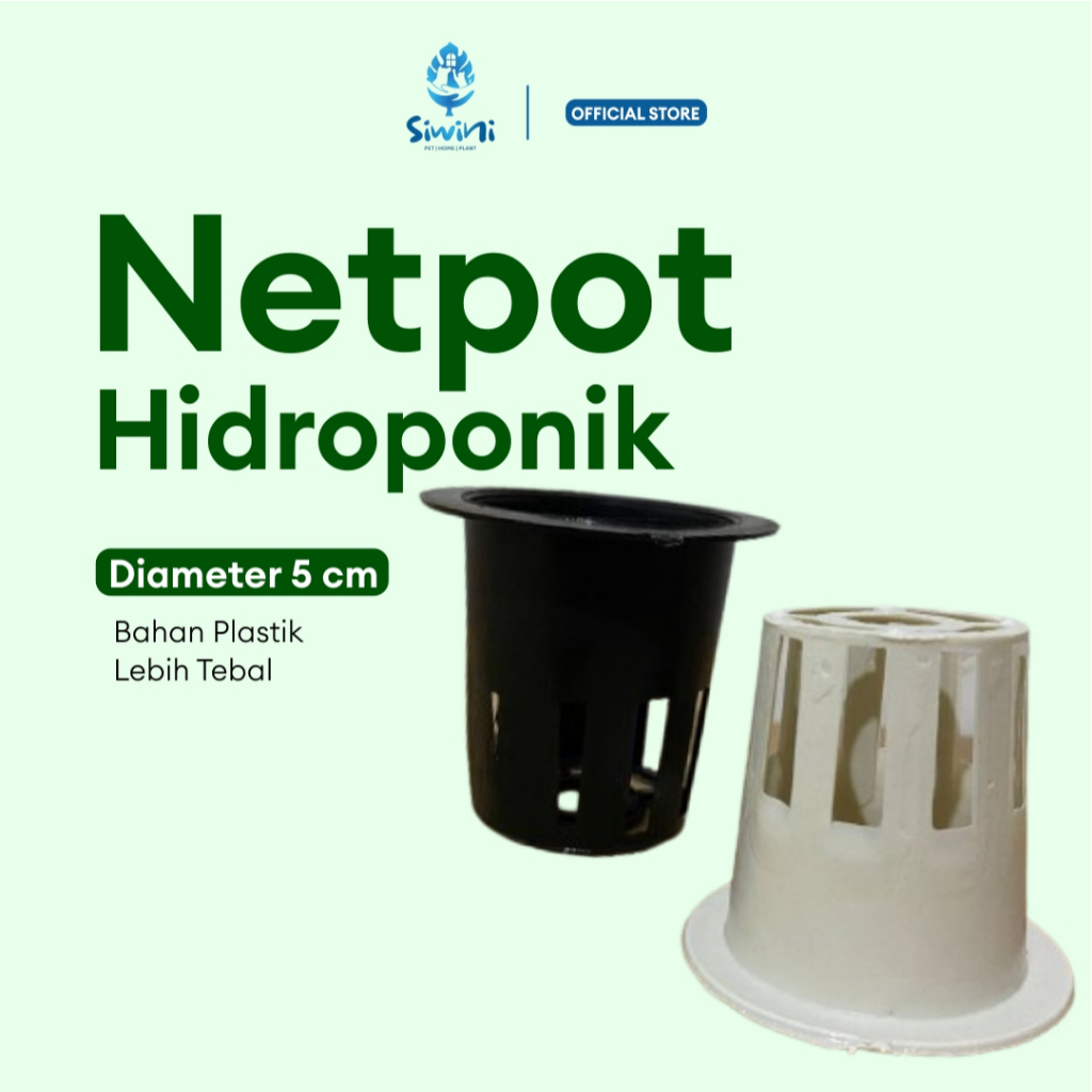 SIWINI - Netpot Hidroponik Jaring Diameter 5 cm