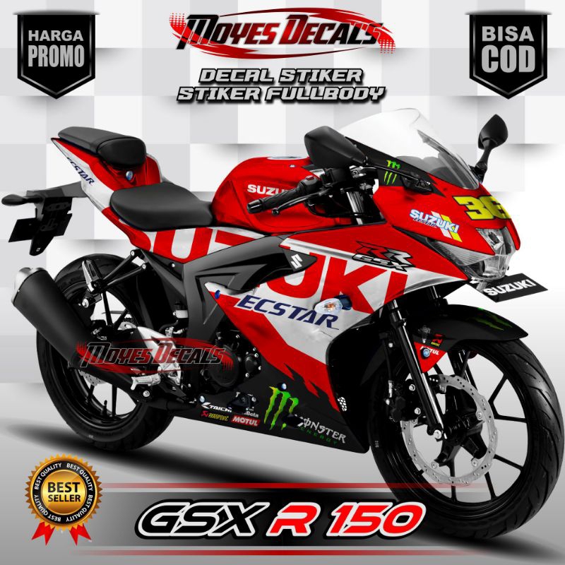 Jual DECAL GSX R150 Stiker Full Body //Variasi ECSTAR | Shopee Indonesia