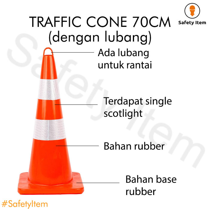 Jual Traffic Cone Rubber 70cm Kerucut Lalu Lintas Karet | Shopee Indonesia