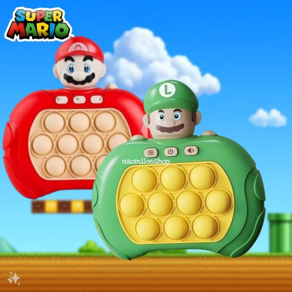 Jual Pop it viral MARIO BROSS Mainan Pop It Elektik Fidget Sensory ...