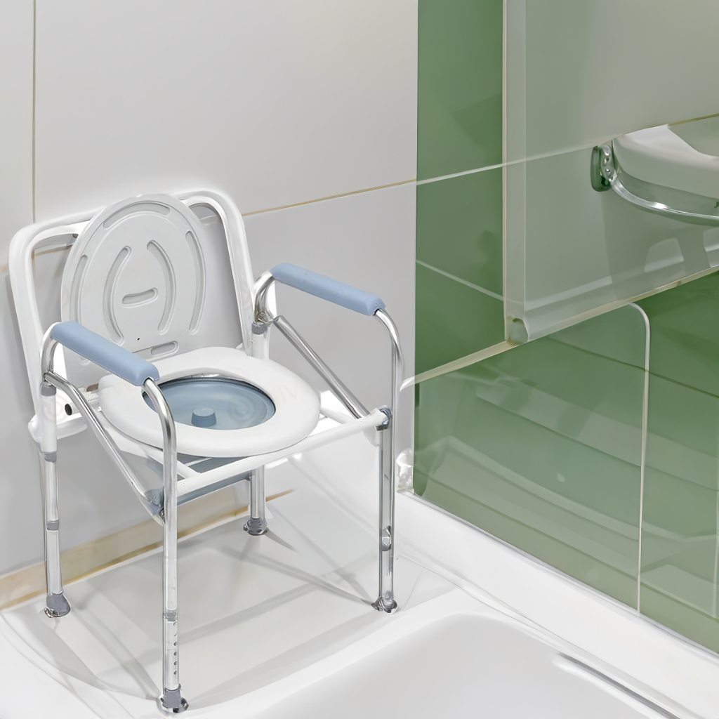 Jual Kursi Toilet FS810 ONEMED Commode Chair / Kursi BAB Alat Bantu BAB ...