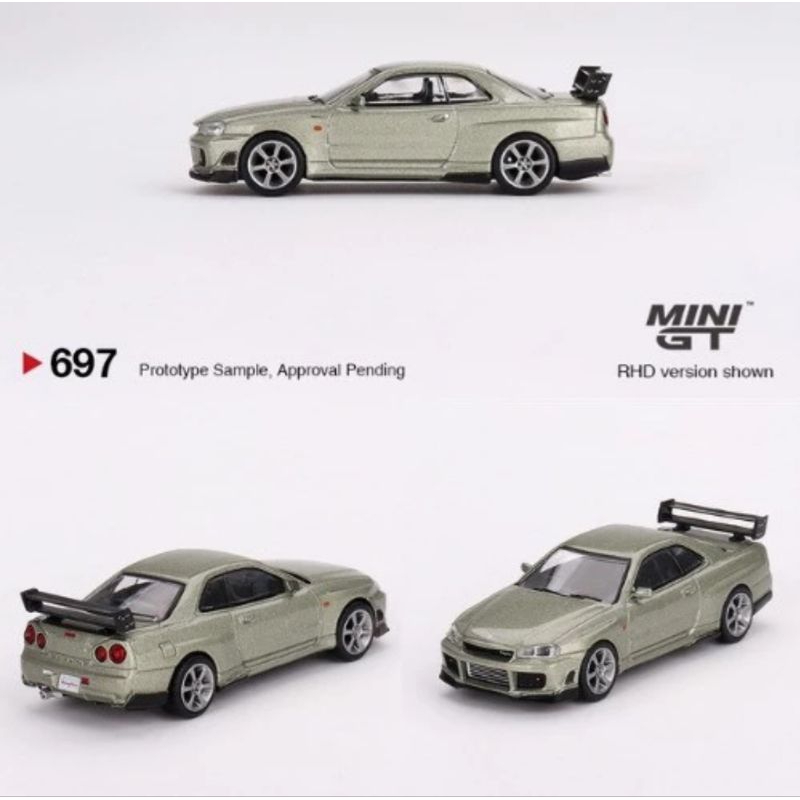Jual MINI GT 697 NISSAN SKYLINE GTR R34 R-Z MILLENIUM JADE | Shopee ...