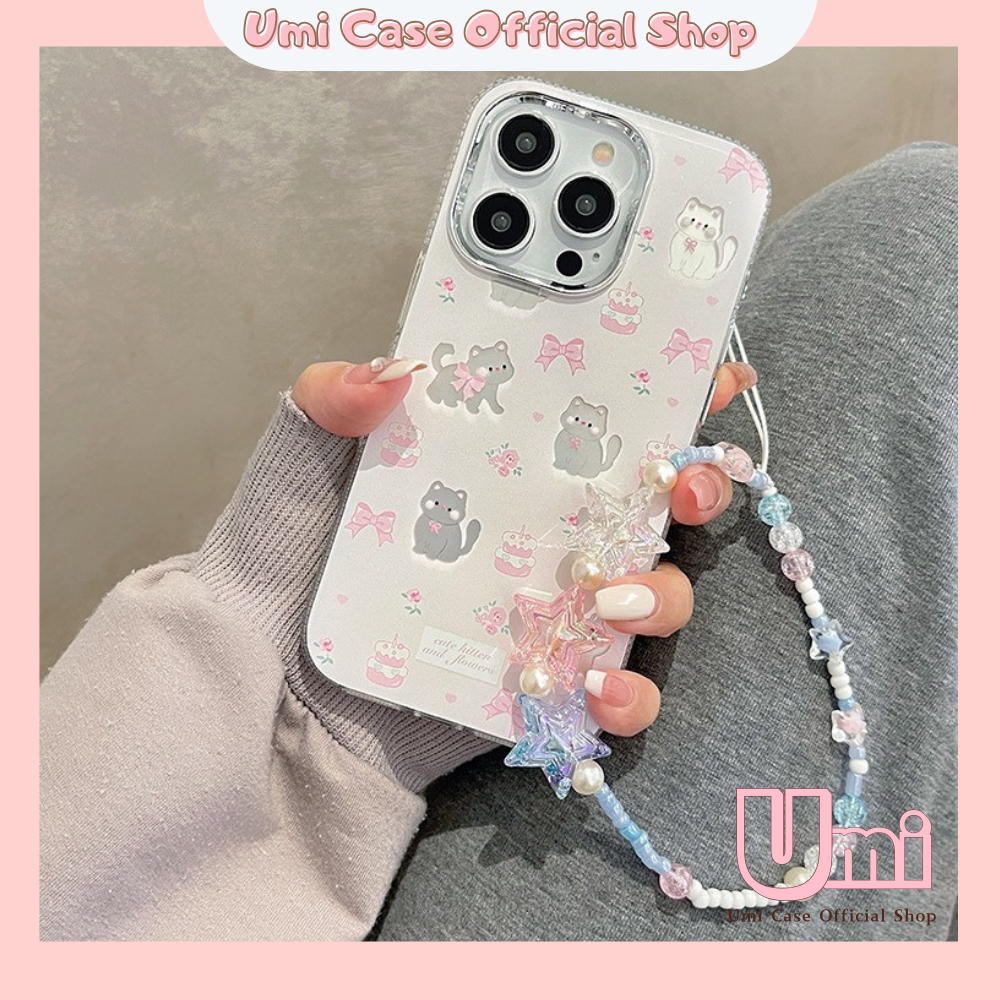 Jual NEW [COD READY]Feline Cute Case with Phone String ( 11 12 13 14 15 ...