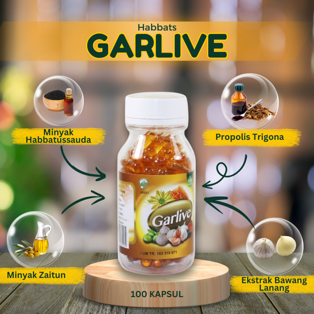 Jual Habbats Garlive 100 Kapsul - Menurunkan Kolestrol Darah Tinggi dan ...