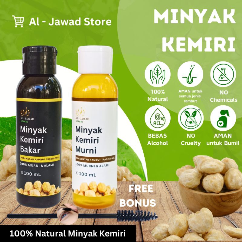 Jual Minyak Kemiri Bakar Dan Murni L Penumbuh Rambut Bayi Dan Dewasa ...