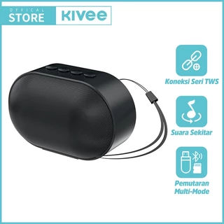 KIVEE Speaker Bluetooth KV-MW60 Black Portable Bass HIFI surround 9D Stereo Player Audio Original
