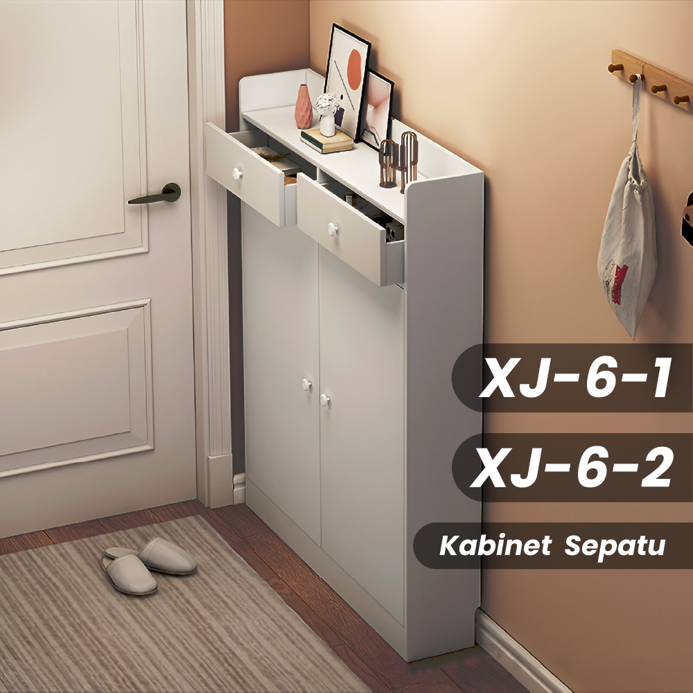 Jual Rak Sepatu Kayu Rak Sepatu Lemari Sepatu Tertutup Kabinet Sepatu ...