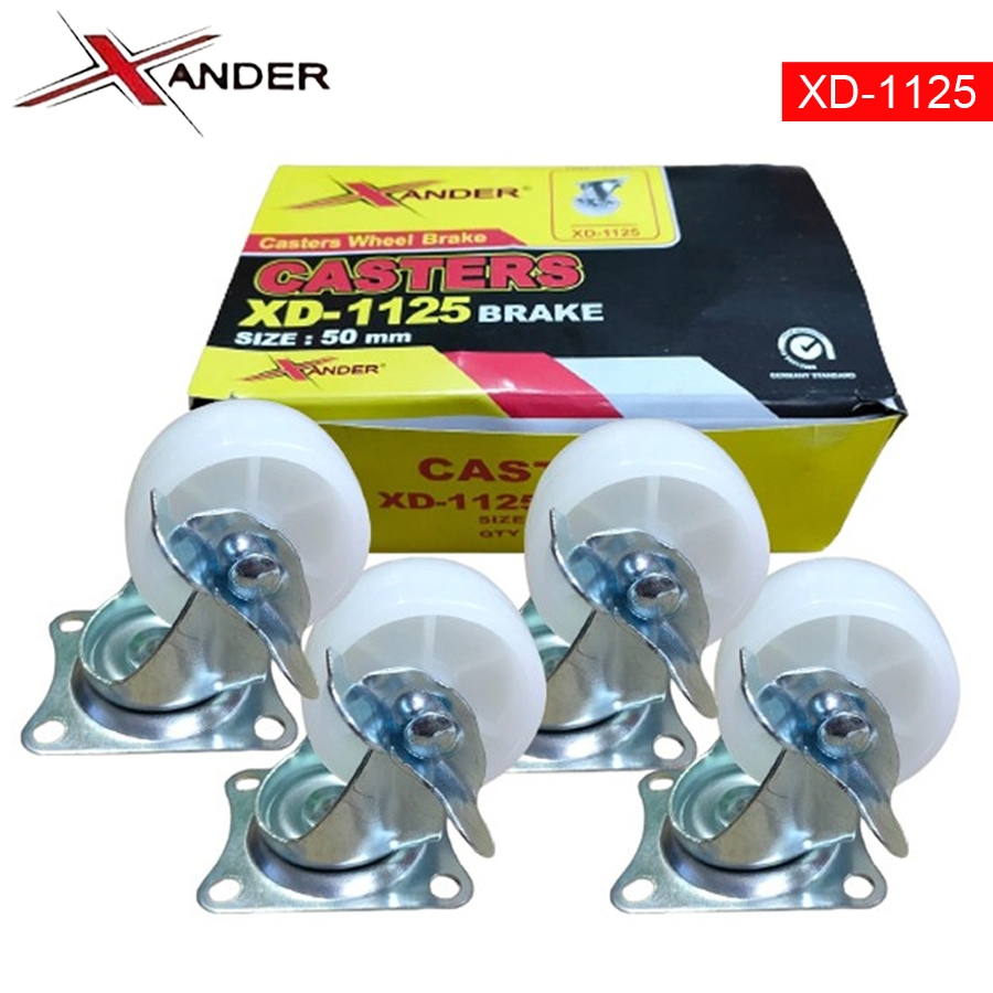 Jual Xander Roda 2 inch 4pcs 50mm / Roda Etalase Troli Gerobak XD-1125 ...