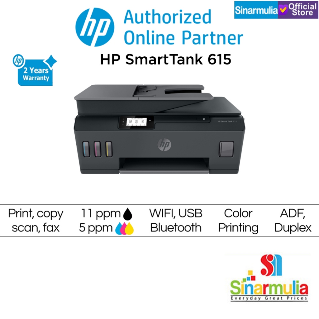 Jual Hp Printer Smartank 615 All in one - Print Scan Copy Fax Wifi ...
