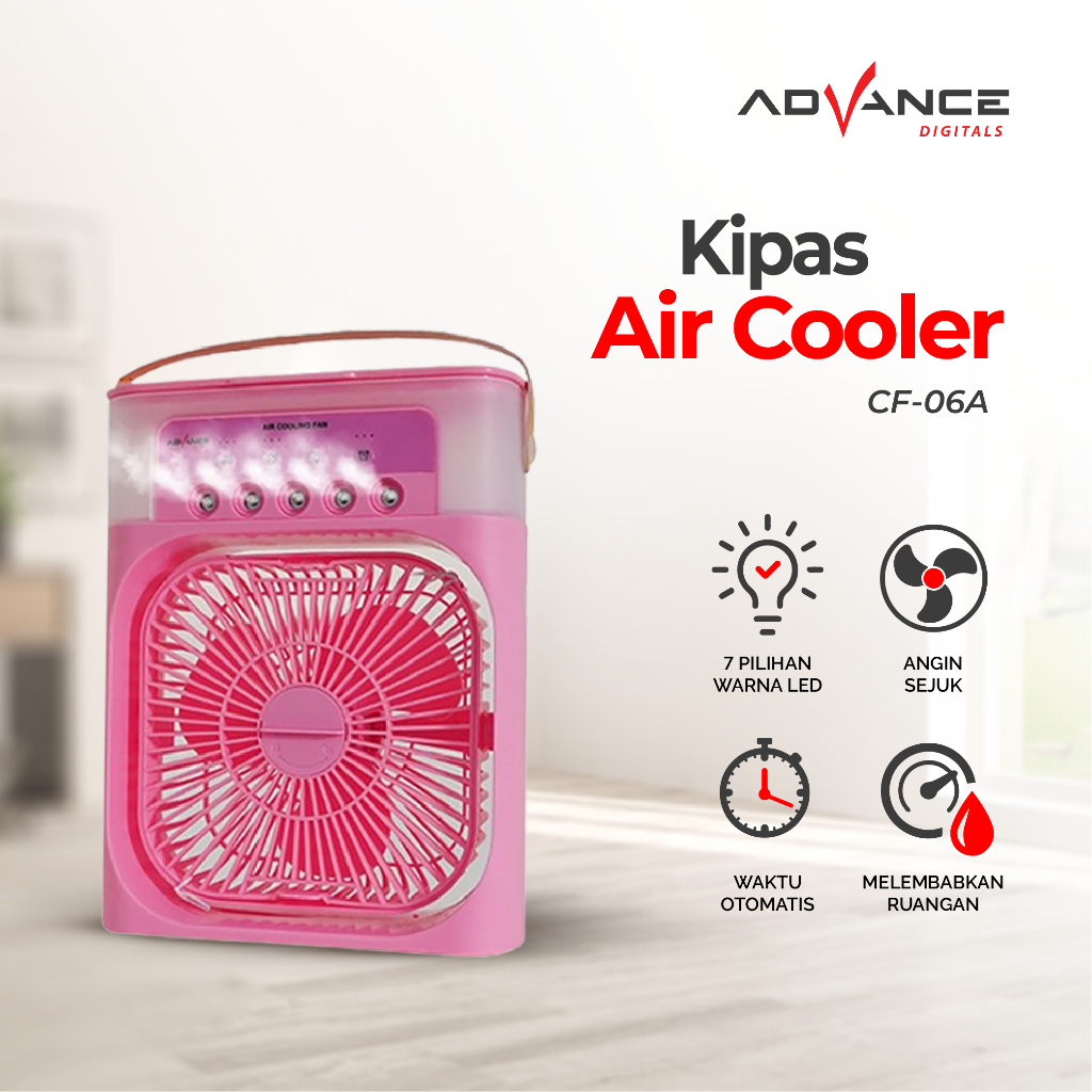 Advance Kipas Cooler Pendingin CF-06A Mini AC Portabel Air Cooler Mobil  Ruangan Mini Super Dingin