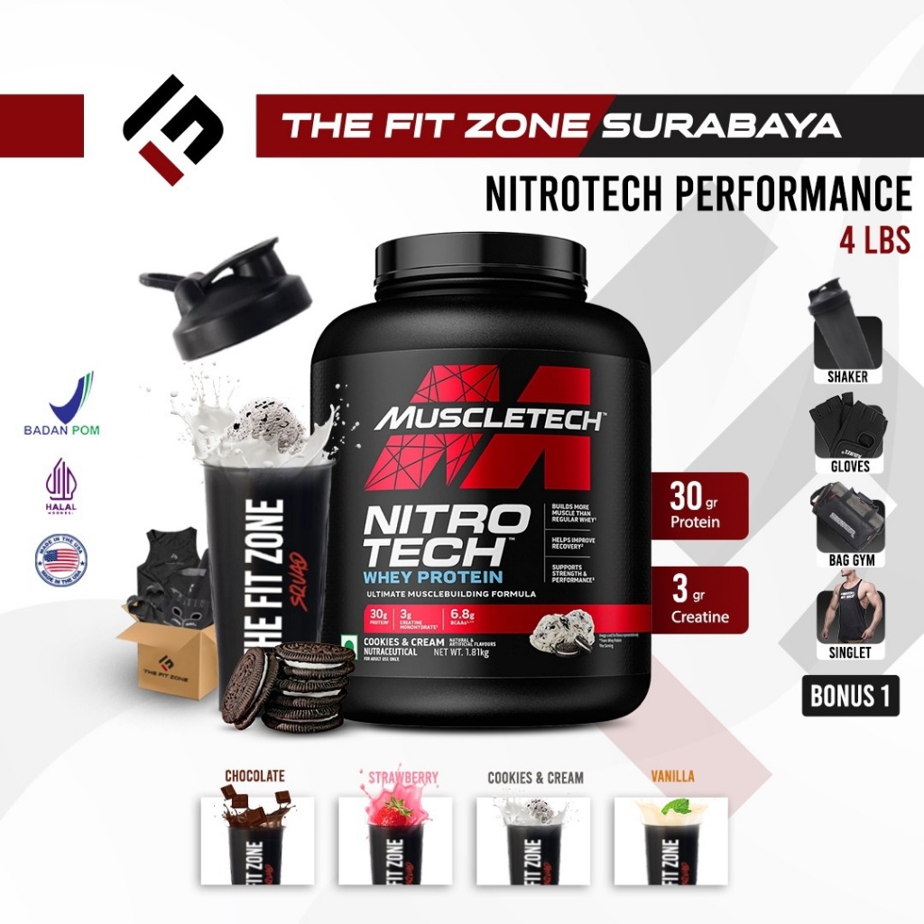 Jual MUSCLETECH Nitrotech Performance 4 lbs / 1.800 Gram Supplemen ...