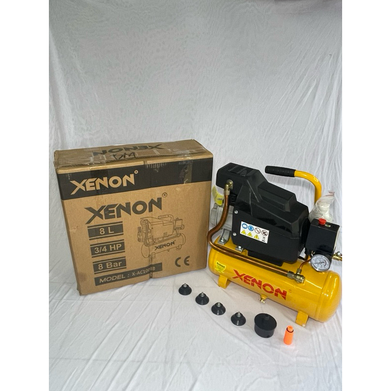 Jual XENON AC1008B Kompresor angin listrik 3/4 HP 8 Liter compressor ...
