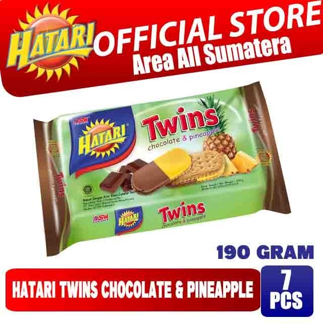 Jual Hatari Twins Chocolate & Pineapple 190 gram ( 7 Pcs ) | Shopee ...