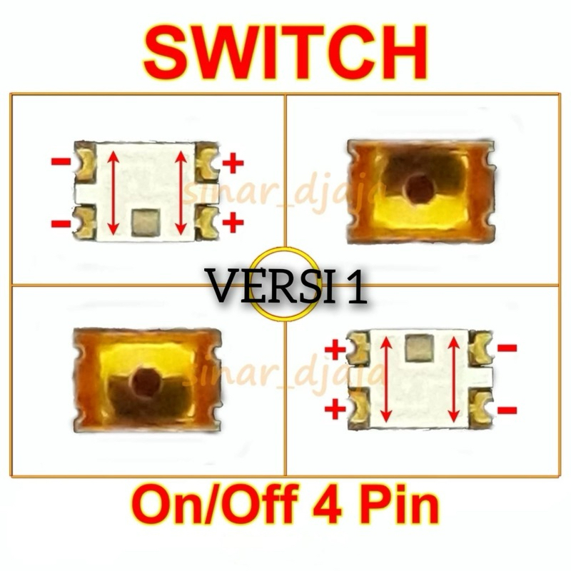 Jual Switch Tombol On Off Kaki 4 Asus Oppo Vivo Xiaomi Swit Button ...