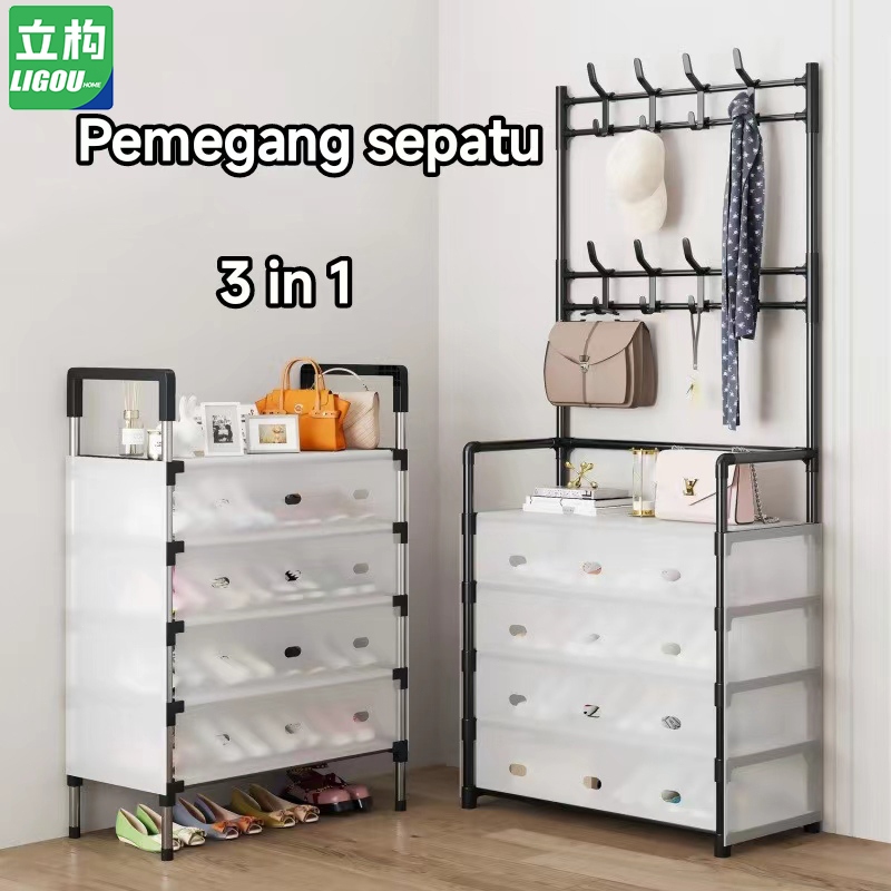 Jual Rak sepatu tahan debu Serbaguna, Rak sepatu lantai lantai ...
