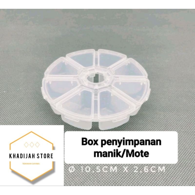 Jual Box / Kotak / Storage Plastik Penyimpan Manik/Mote 8 sekat ...