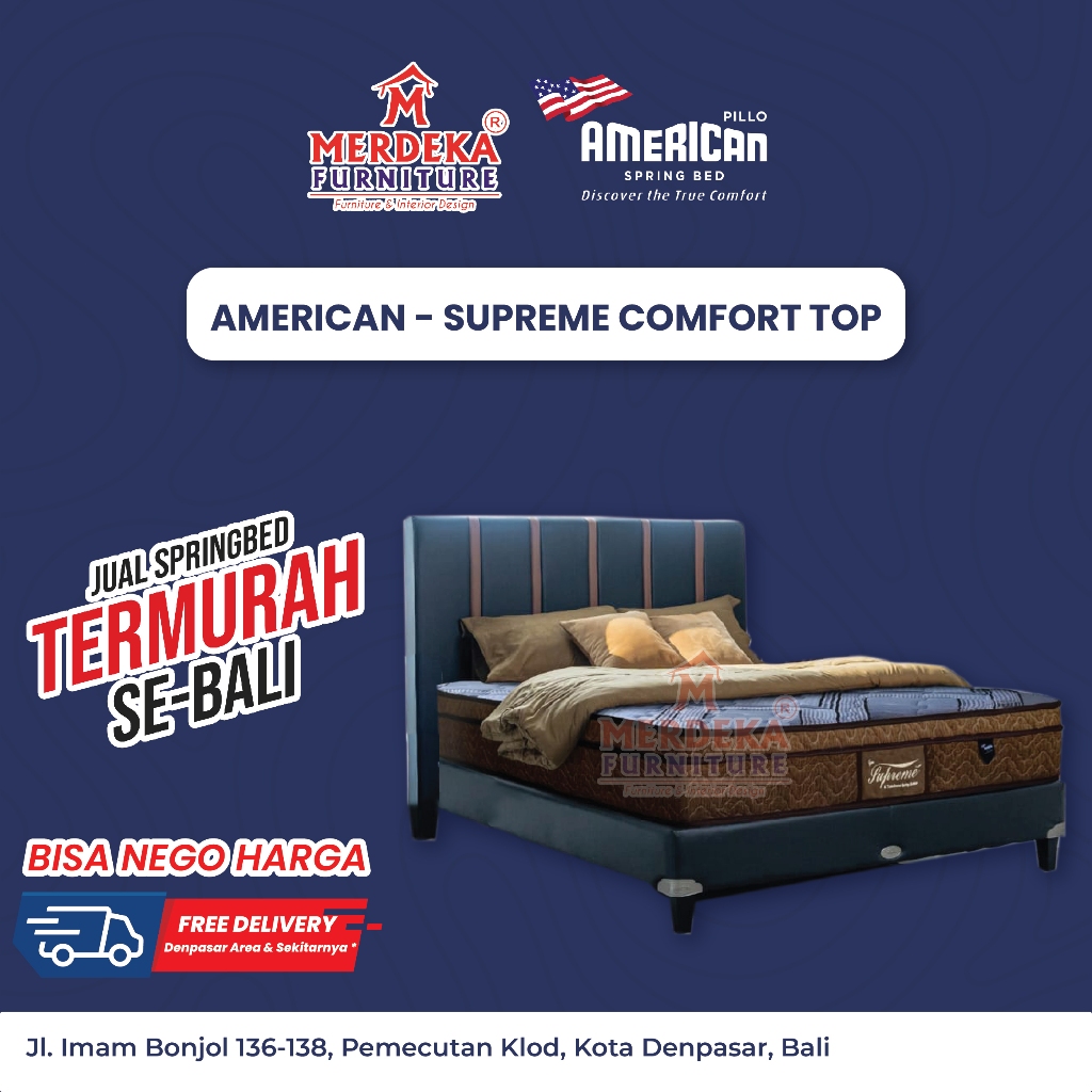 Jual Kasur American Supreme Comfort Top Spring Bed 160x200
