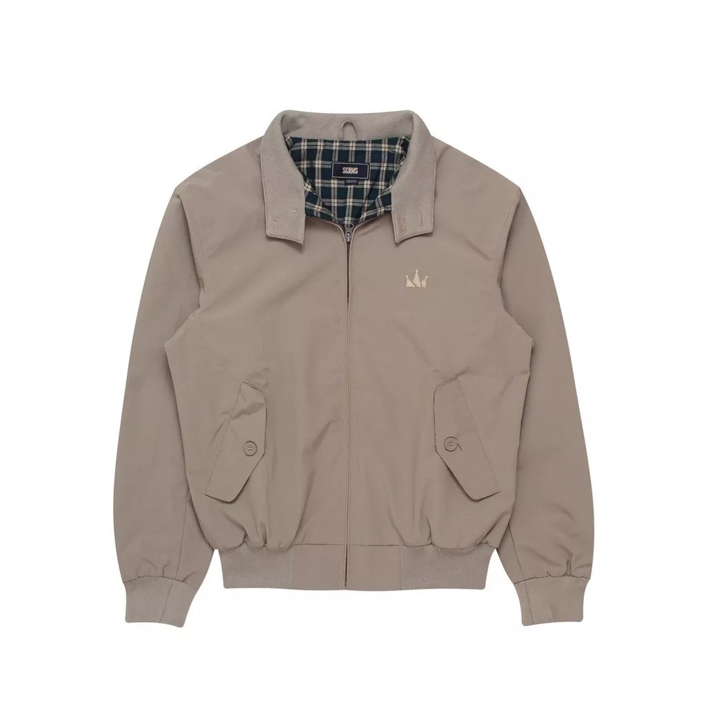 Jual Screamous Jacket Harrington CLETO -BLACK -CREAM -ABU -NAVY