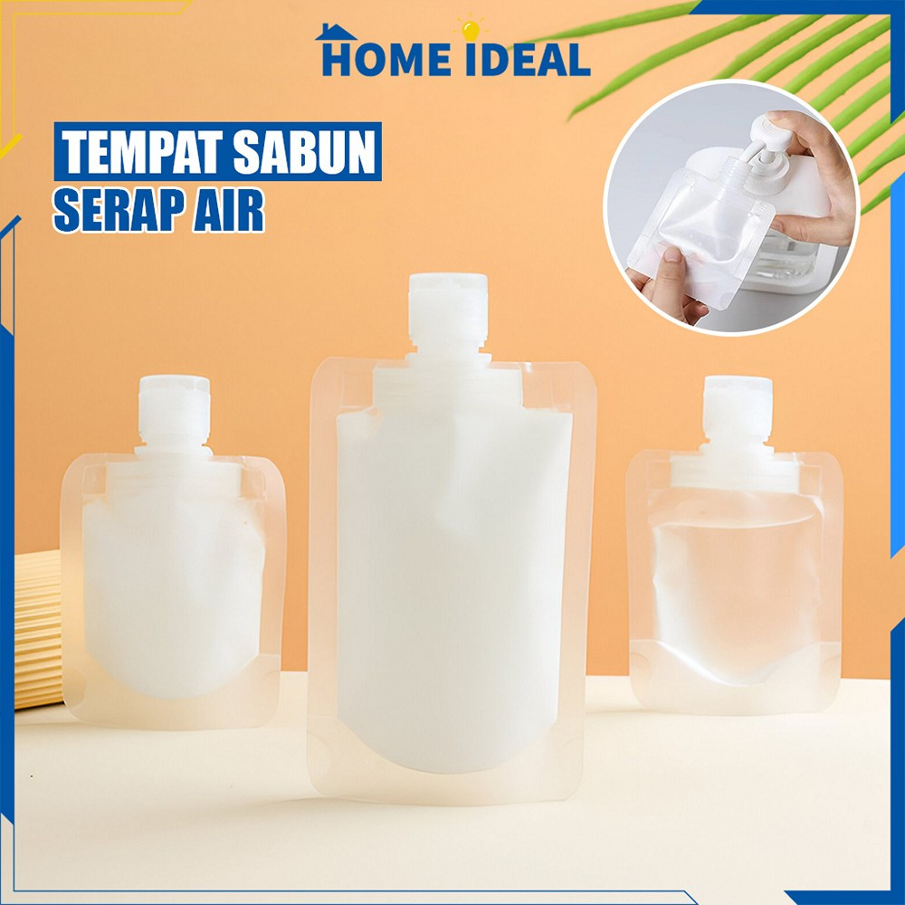 Jual Botol Sabun Travel Pouch Botol Refill Transparan Fliptop Serbaguna ...