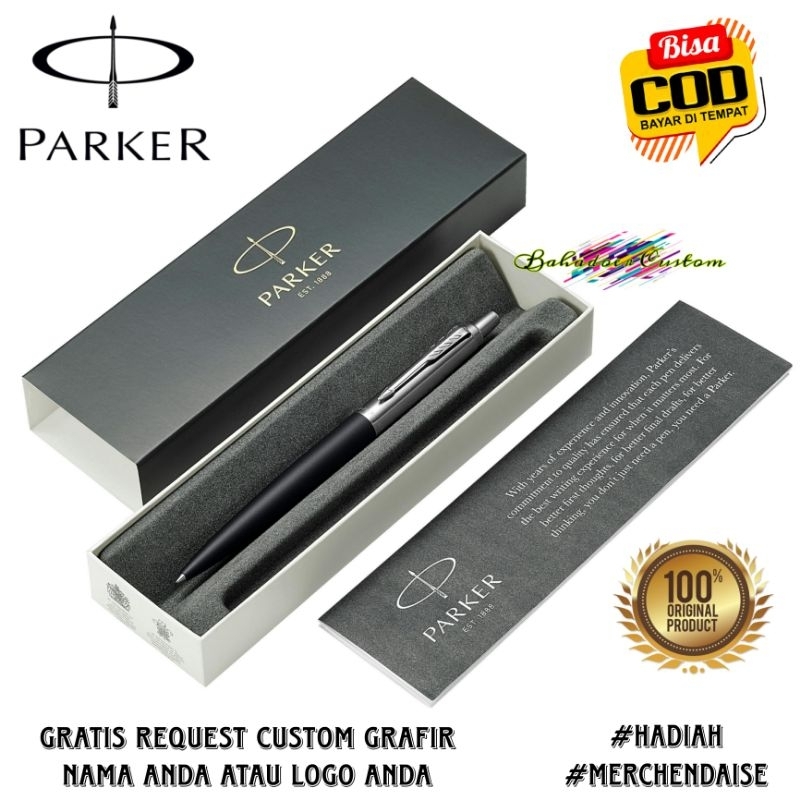 Parker Jotter Original Ballpoint Pen - Black Chrome Trim - View #8
