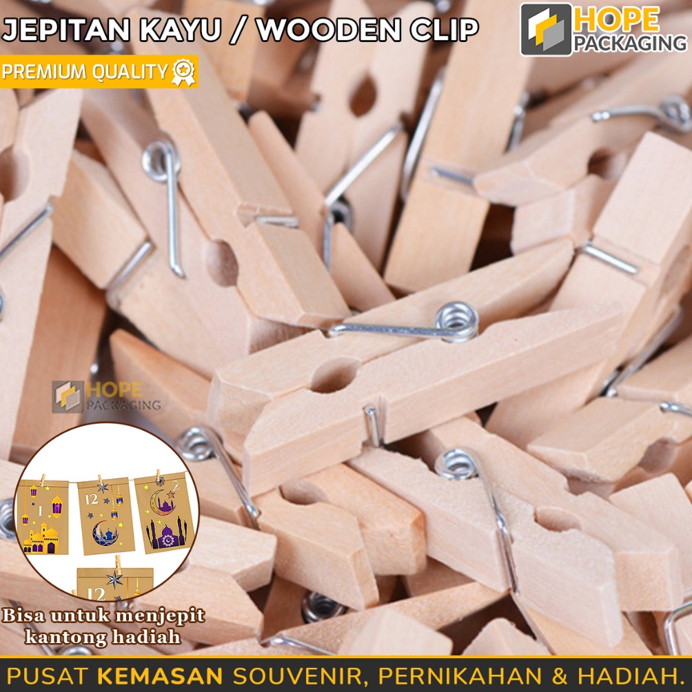 Jual Dahsyat Harga Pcs Jepitan Kayu Wooden Clip Coklat Jepit Foto