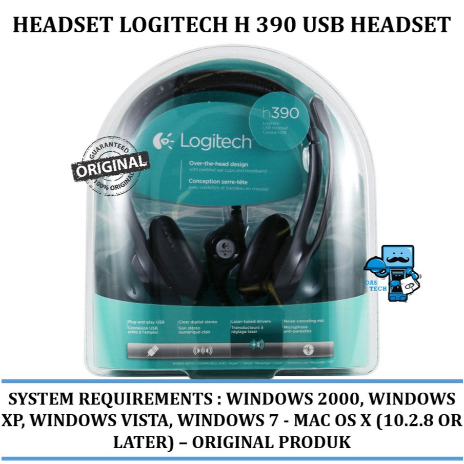 Jual Headset Logitech H 390 USB Headset - Original | Shopee Indonesia