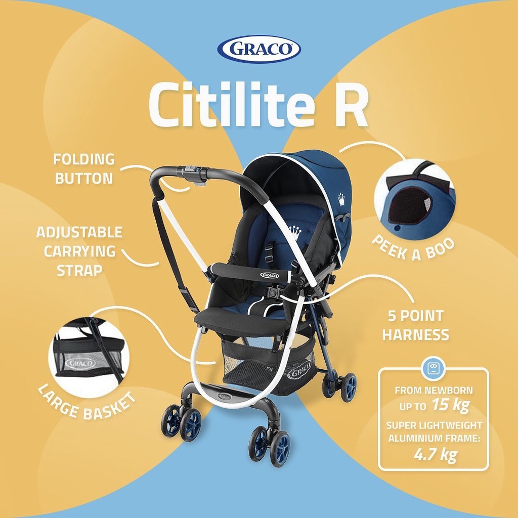 Jual Graco Citilite R Stroller Bayi Reversible | Shopee Indonesia