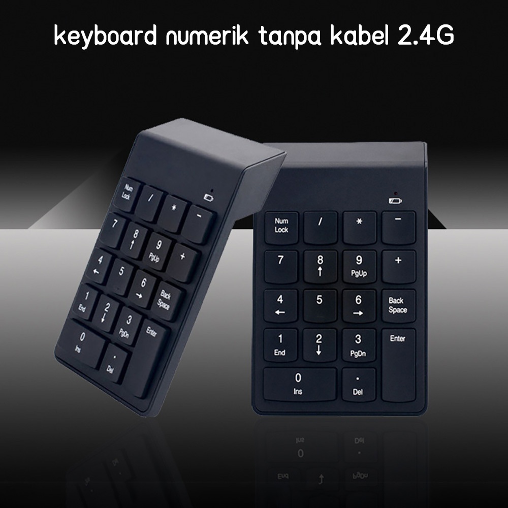 Jual 2.4 keypad numerik 19 tombol nirkabel, cocok untuk laptop/komputer ...