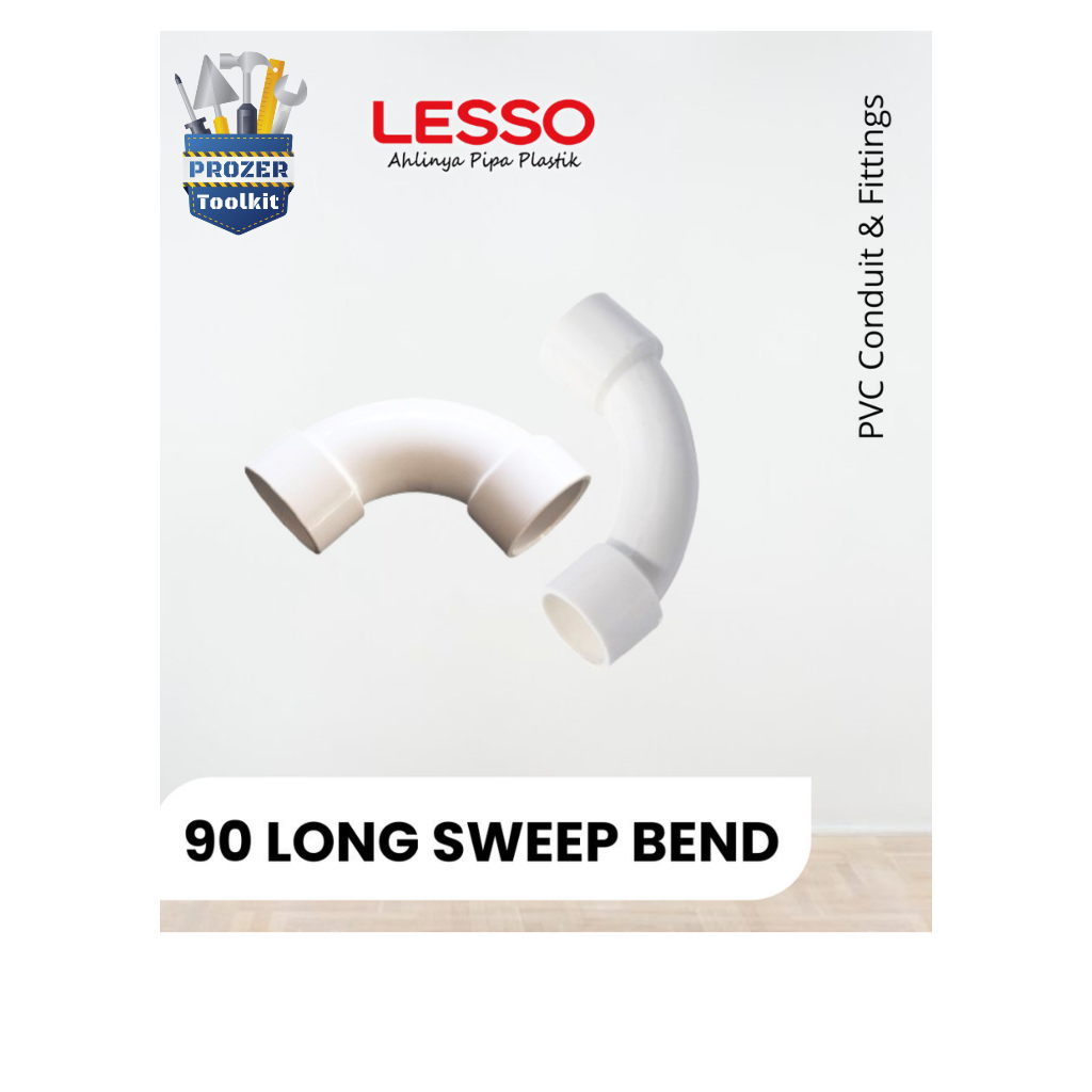 Jual Lesso PVC Conduit - Long Sweep Bond / Elbow / Sambungan Pipa ...