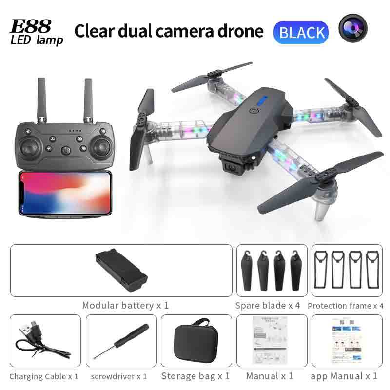 Jual 【cod】smart Drone E88 Pro E99 Pro 4k Hd Dual Camera Shoot Original