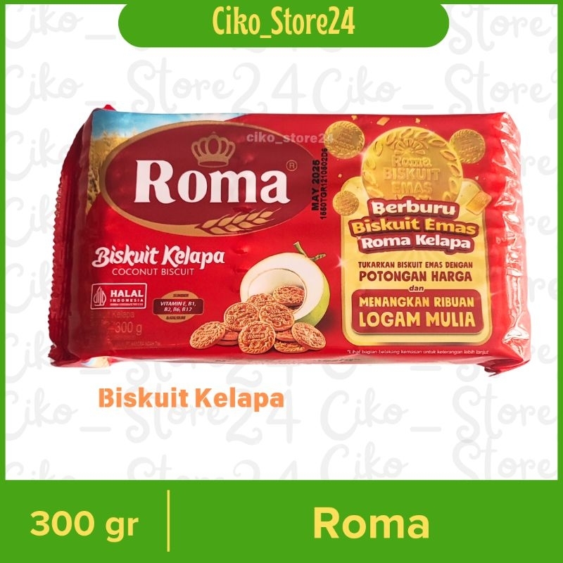 Jual Biskuit Roma kelapa 300gr / coconut Biscuit / roma | Shopee Indonesia