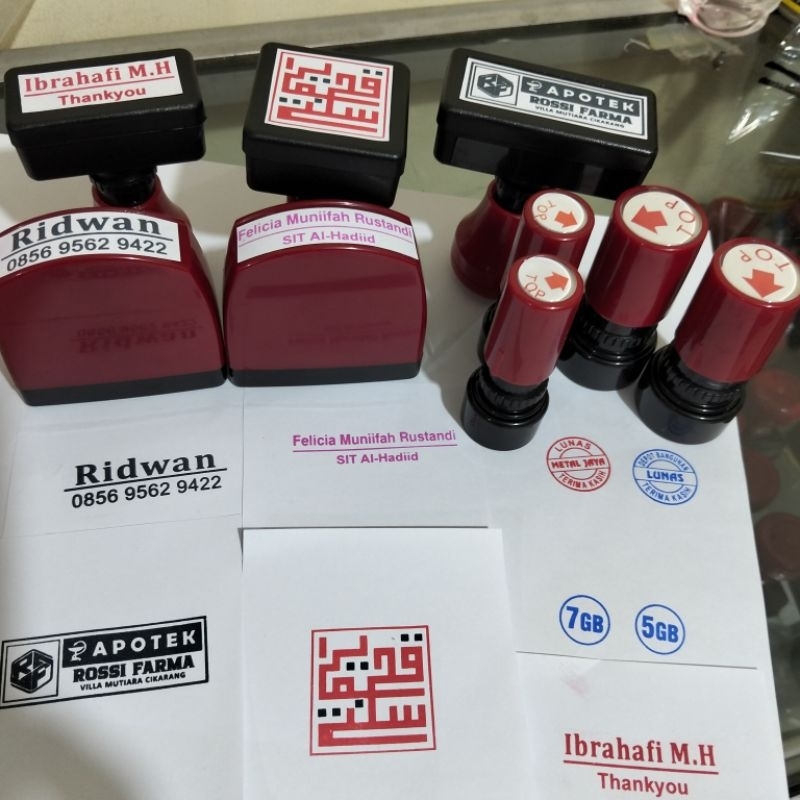 Jual Stempel Otomatis / Stempel Logo / Stempel Costume Ukuran Kecil ...