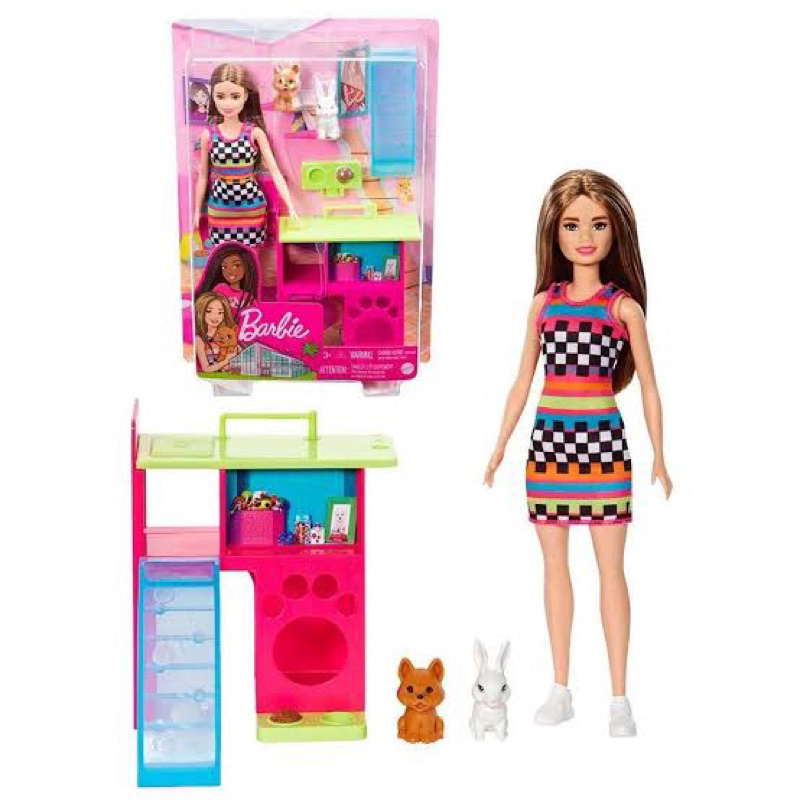 Jual BARBIE DOLL & PET PLAYSET, THE TOY BOX HANOVER (3+) Shopee Indonesia