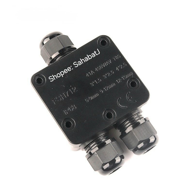 Jual Konektor Kabel Waterproof IP68 Kotak Box 3 Pin Sambungan Tahan Air ...