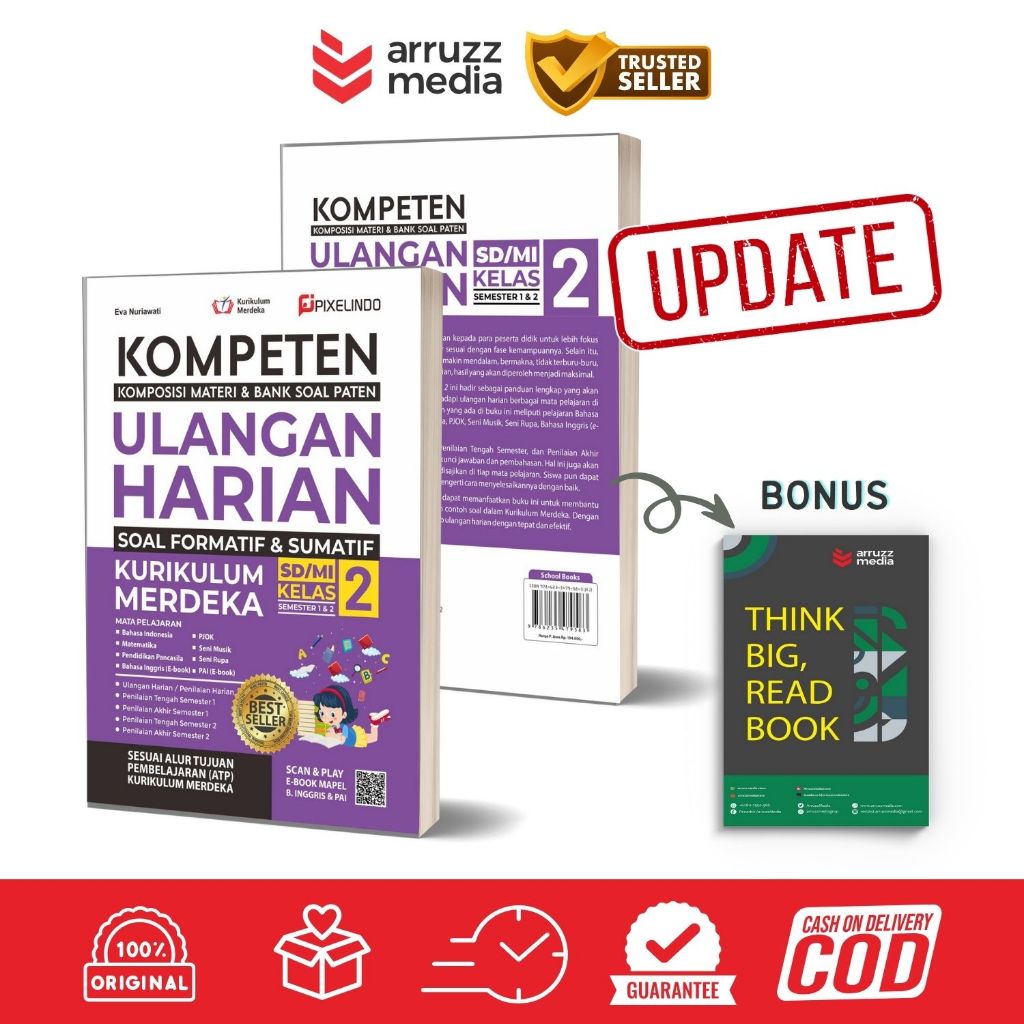 Jual Buku Kompeten Ulangan Harian Kurikulum Merdeka Kelas 2 SD/MI ...
