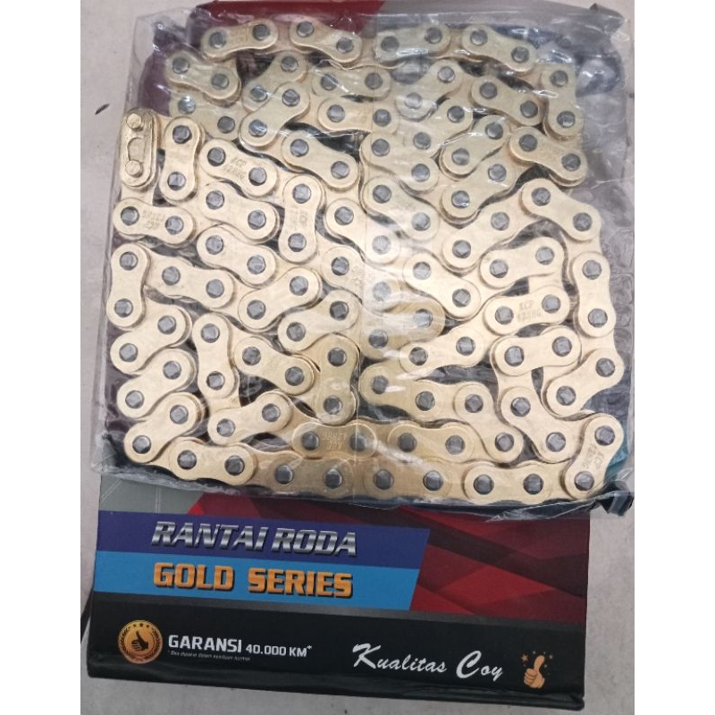 Jual rantai roda mas gol series kuning ukuran 428H-120L | Shopee Indonesia