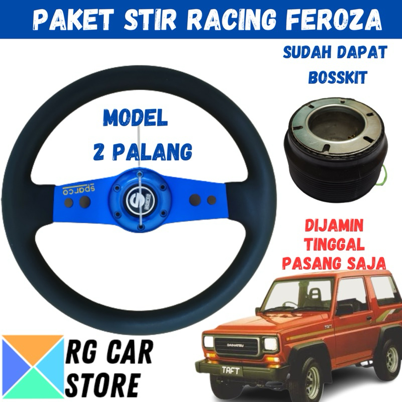 Jual Paket Stir Racing Daihatsu Feroza Model Palang 2 Ukuran 13Inch ...