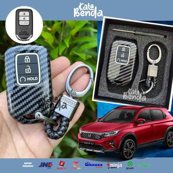 Jual Cover Remote Carbon Honda WRV 2023 New Type RS Smartkey Sarung ...