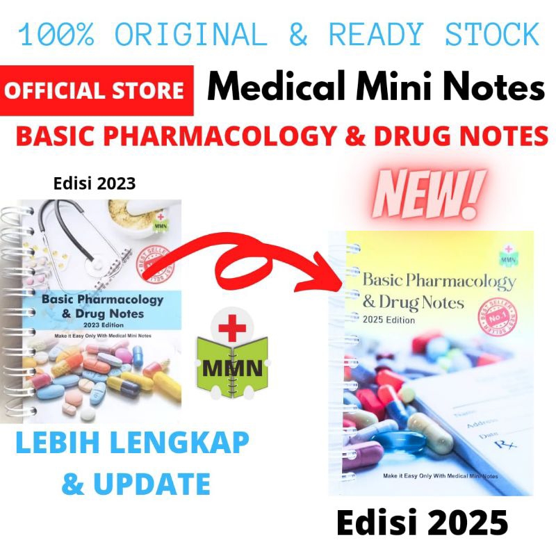 Jual Terbaru Edisi 2025 || Medical Mini Notes Basic Pharmacology / Buku ...