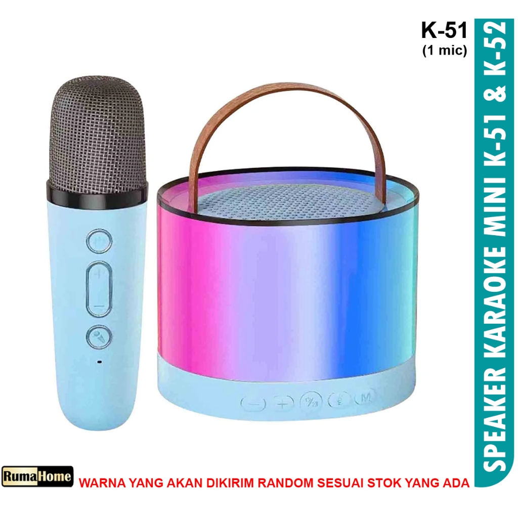 Jual Karaoke Speaker Bluetooth 2 mic 1 set garansi 1 tahun Mini Machine ...