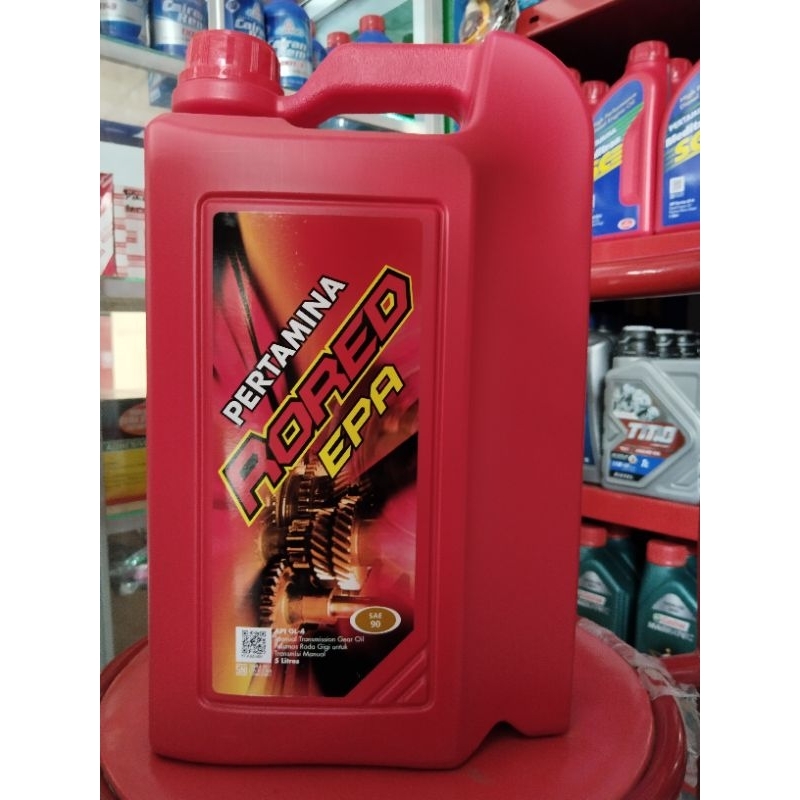 Jual OLI PERTAMINA RORED EPA SAE 90 5 liter 100%ORI | Shopee Indonesia