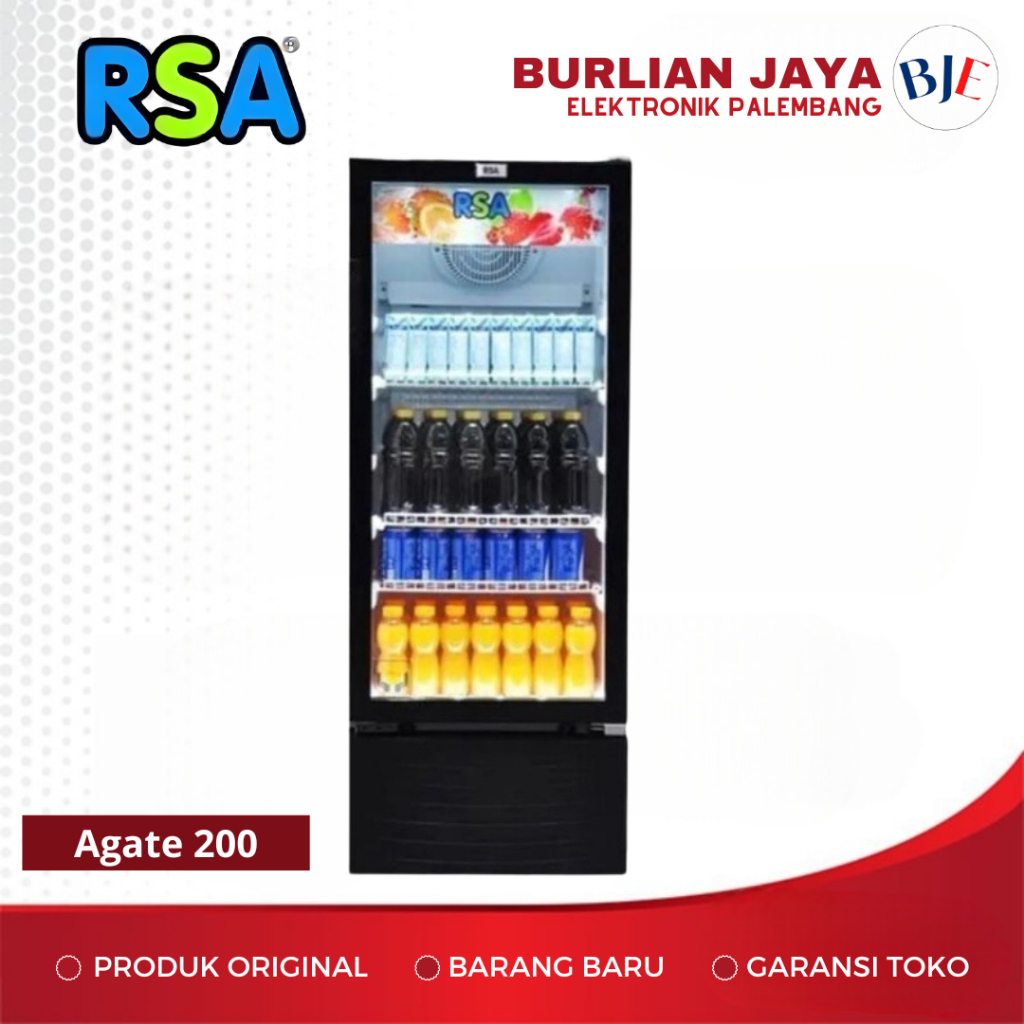 Jual SHOWCASE KULKAS RSA AGATE 200R SHOWCASE KULKAS PALEMBANG | Shopee ...