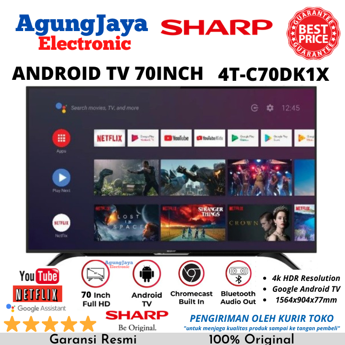 Jual TV Sharp 70 Inch Terlengkap & Harga Terbaru Agustus 2026 | Shopee ...