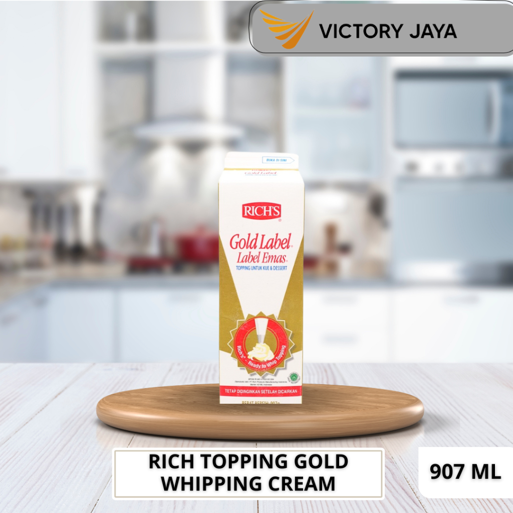 Jual Whipping Cream Rich Topping Gold 907 gr | Shopee Indonesia