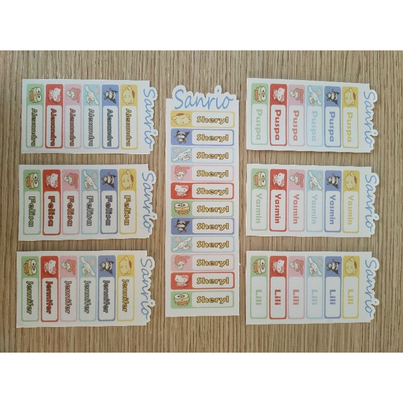Jual Ide Hampers - Sticker nama custom 50pcs atau lebih tergantung ...