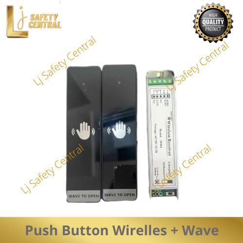 Jual Push Button Wireless + Wave ( No Touch ) Automatic Sliding Door ...