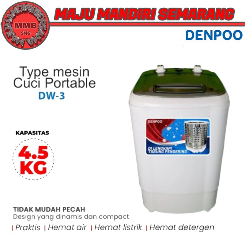 Jual Denpoo Mesin Cuci Mini Portable Dw Kapasitas Kg Shopee Indonesia